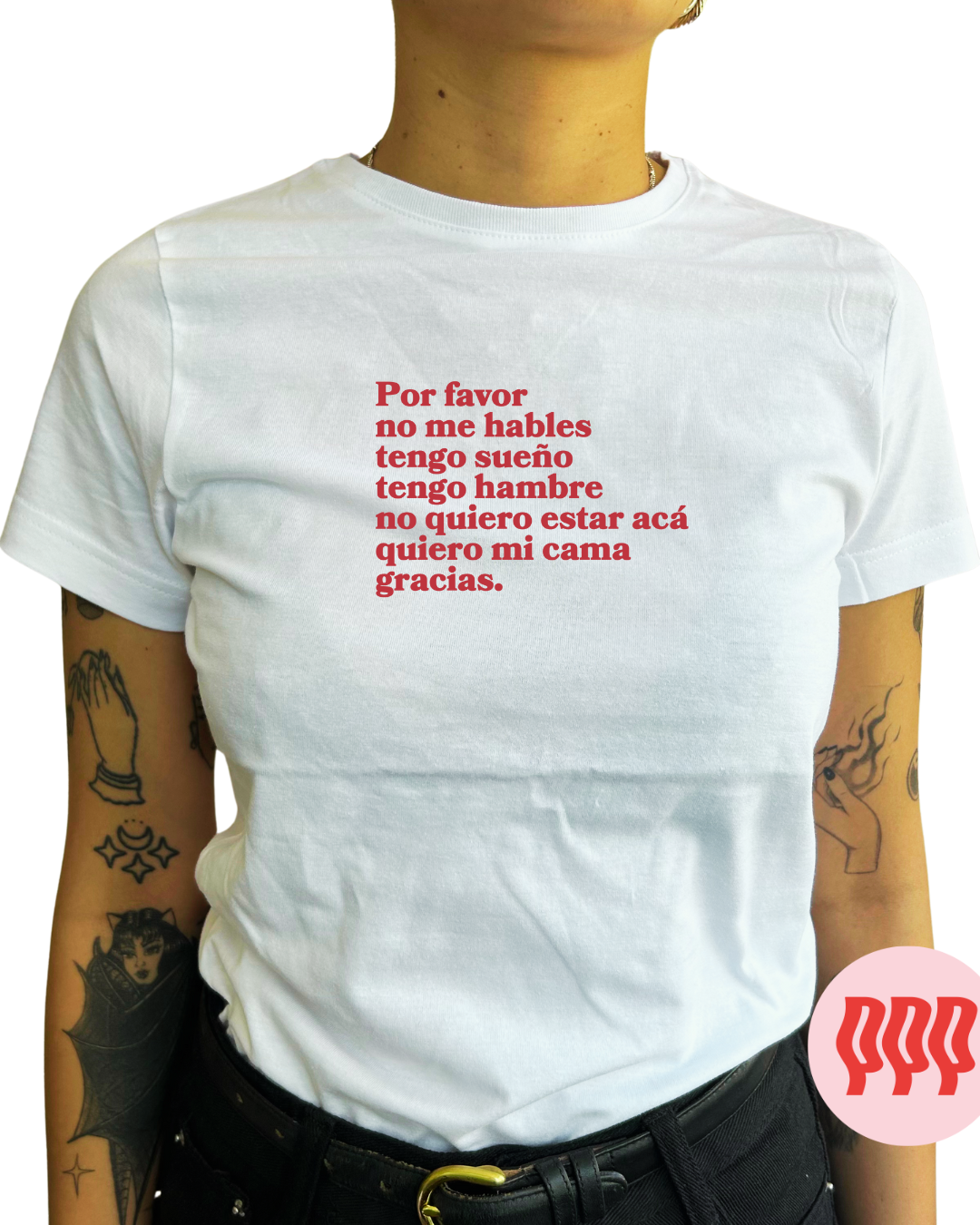 por favor no me hables tengo sueño tengo hambre no quiero estar acá quiero mi cama gracias