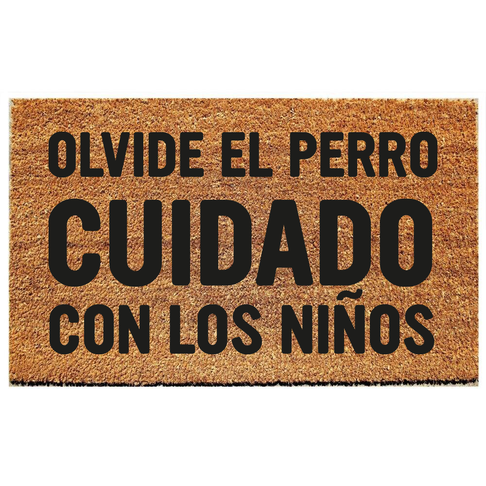 Olvide el perro cuidado con los ninos