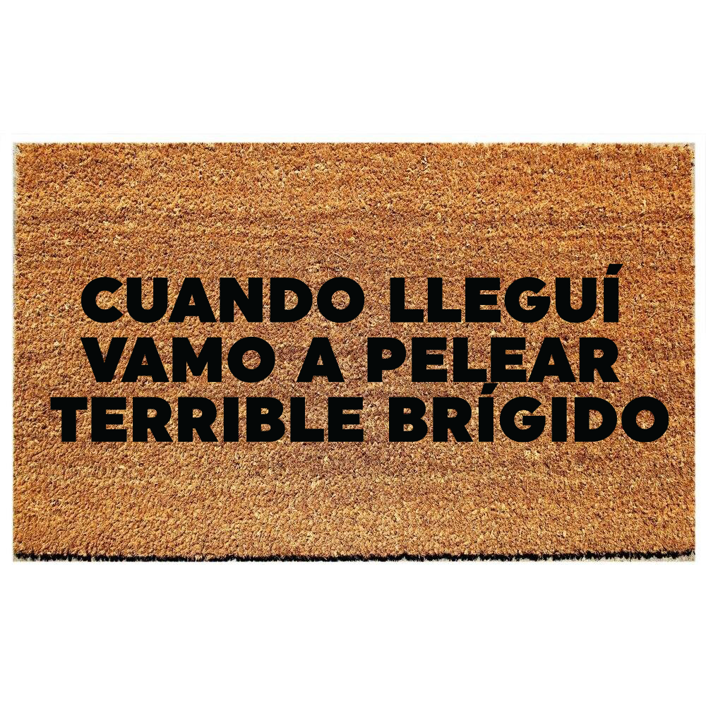 cuando llegui vamos a pelear terrible brigido