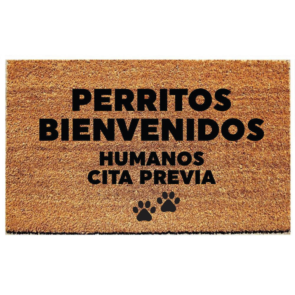 Perritos bienvenidos humanos cita previa - limpiapies choapino