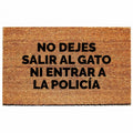 no dejes salir al gato ni entrar a la policia - felpa pomposopo