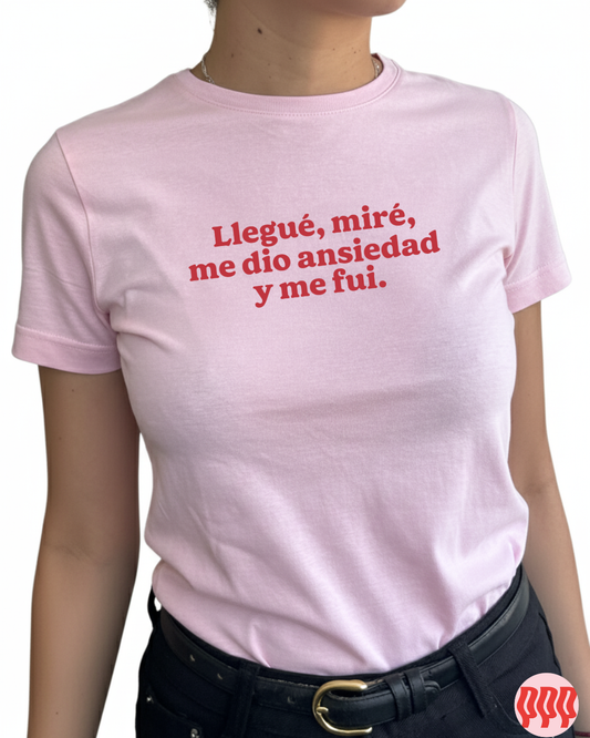 Llegué, miré, me dio ansiedad  y me fui