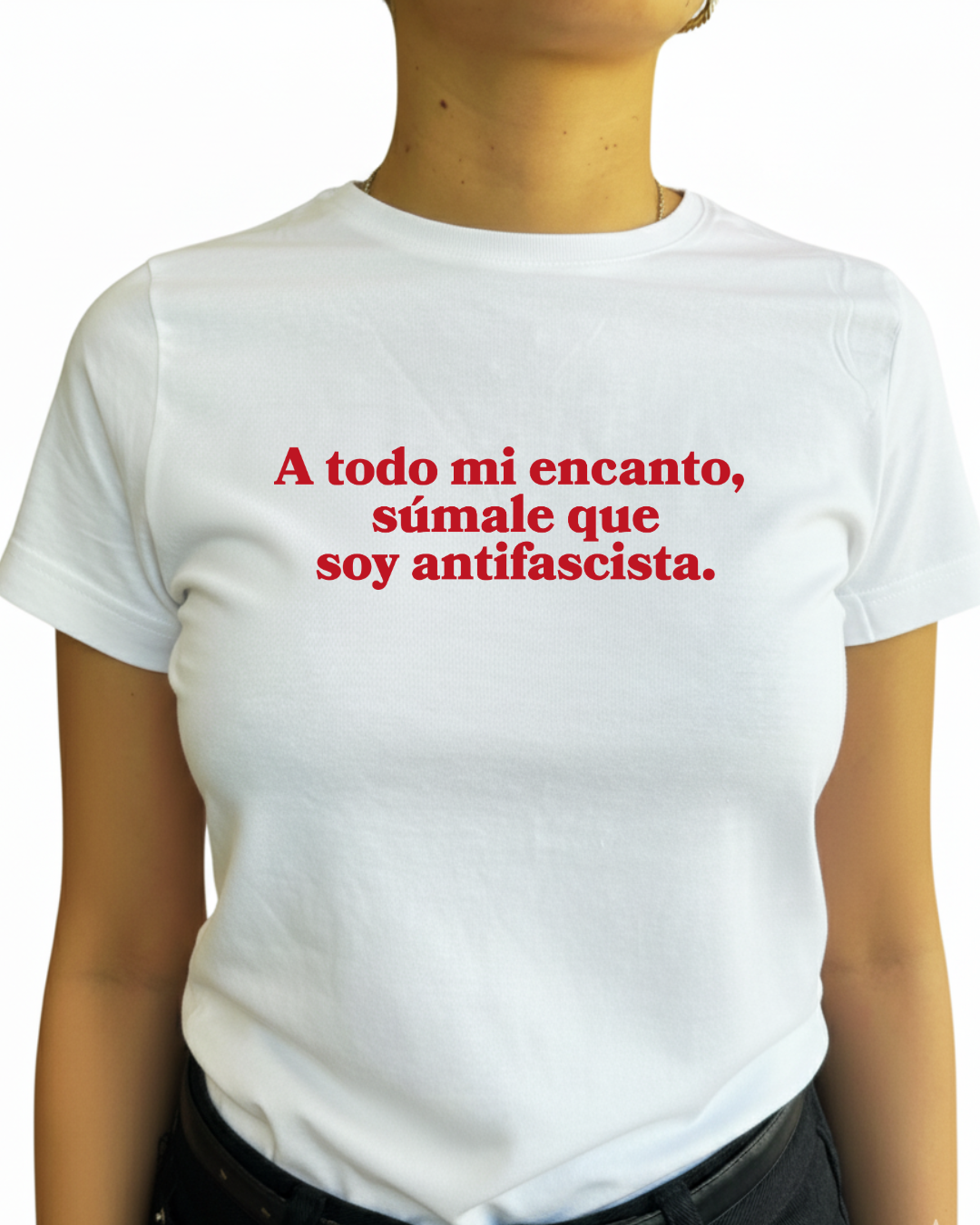 A todo mi encanto súmale , que soy antifascista