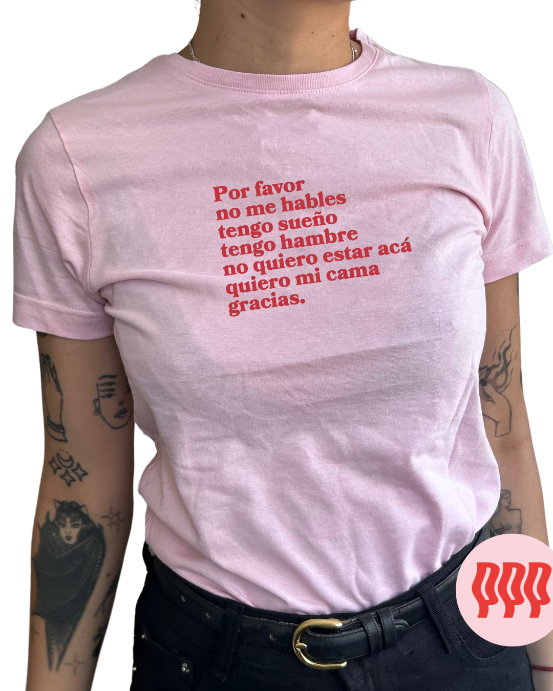 por favor no me hables tengo sueño tengo hambre no quiero estar acá quiero mi cama gracias