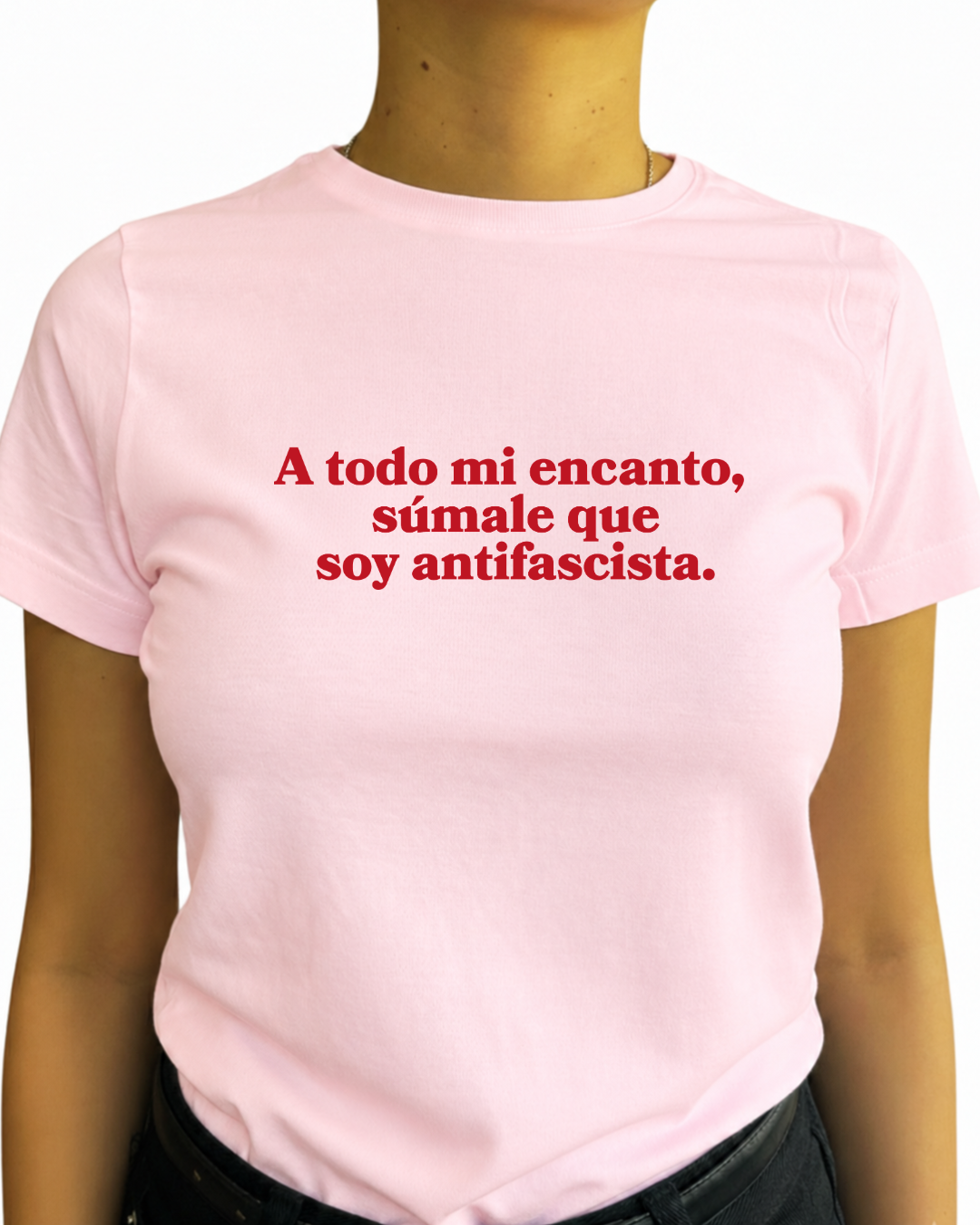 A todo mi encanto súmale , que soy antifascista