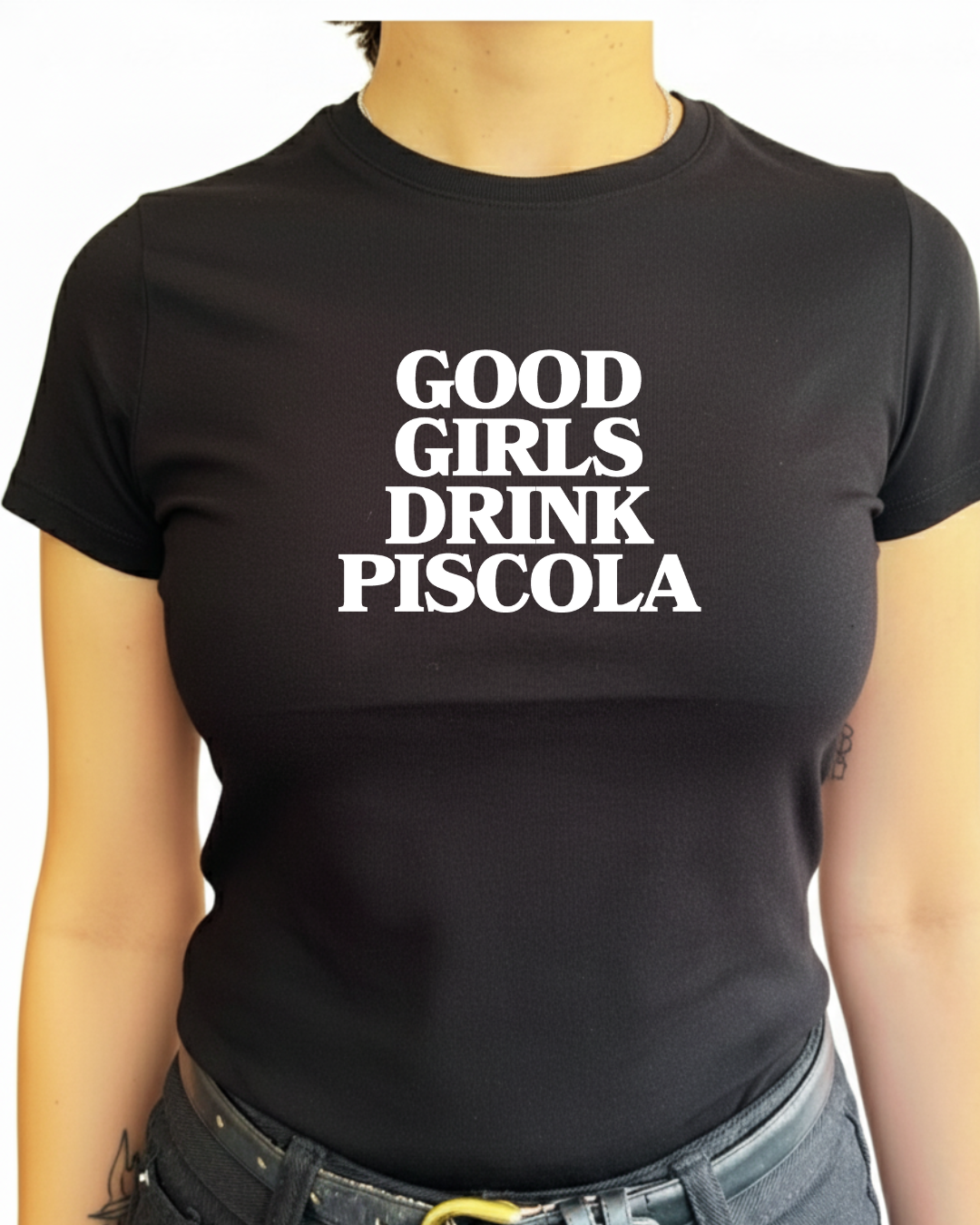 Good girl drink piscola (editable)