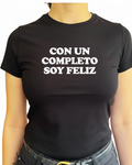 Con un completo soy feliz (editable)