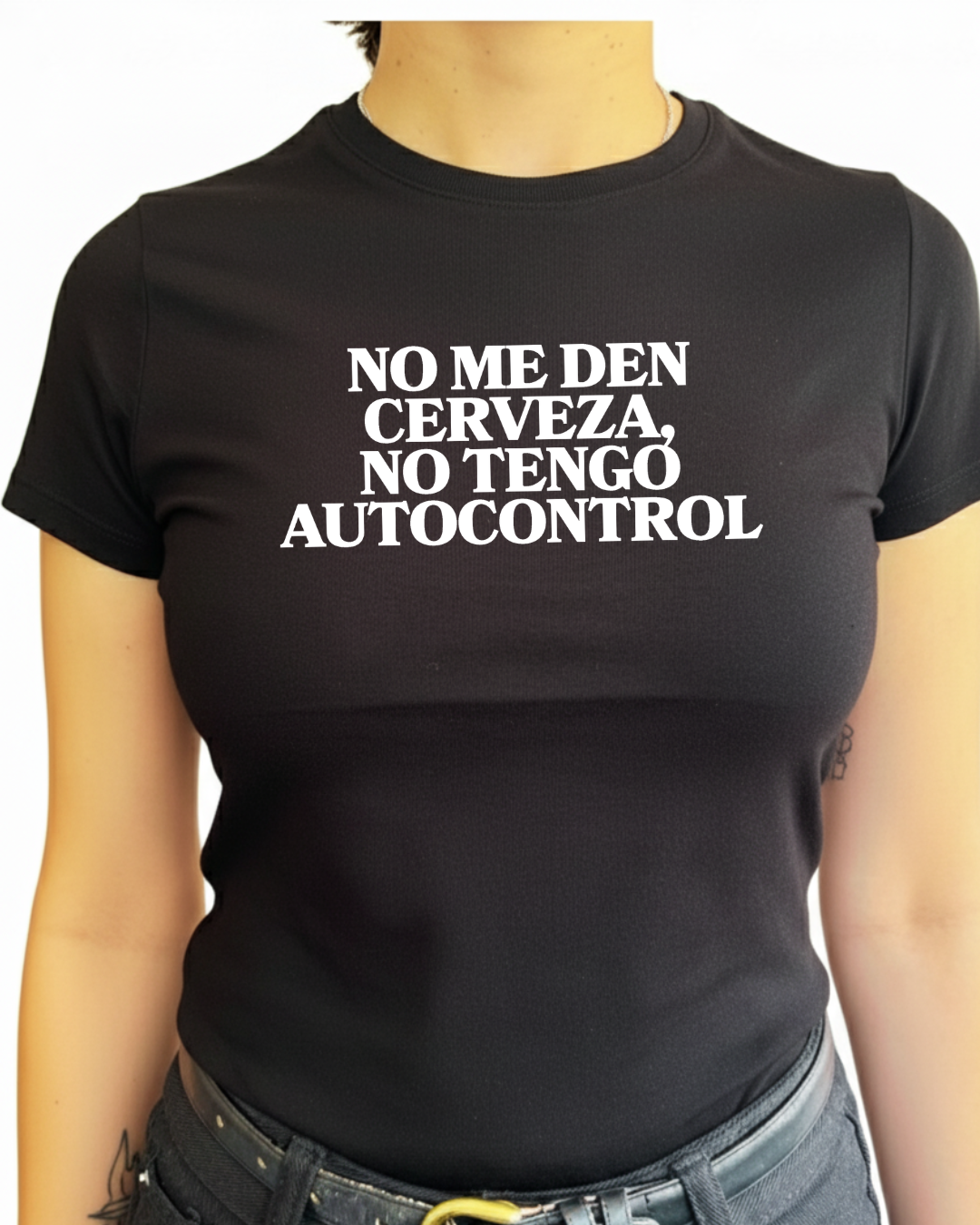 No me den cerveza, no tengo autocontrol (Editable)