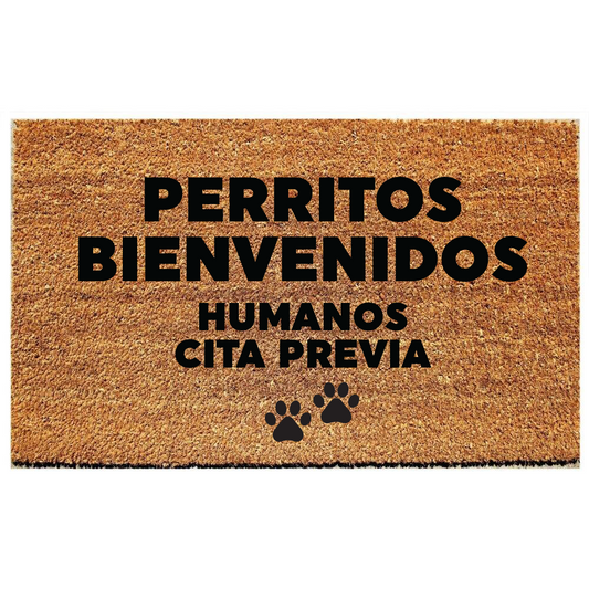 Perritos bienvenidos humanos cita previa -  limpiapies  choapino