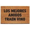 Los mejores amigos traen vino - limpiapies