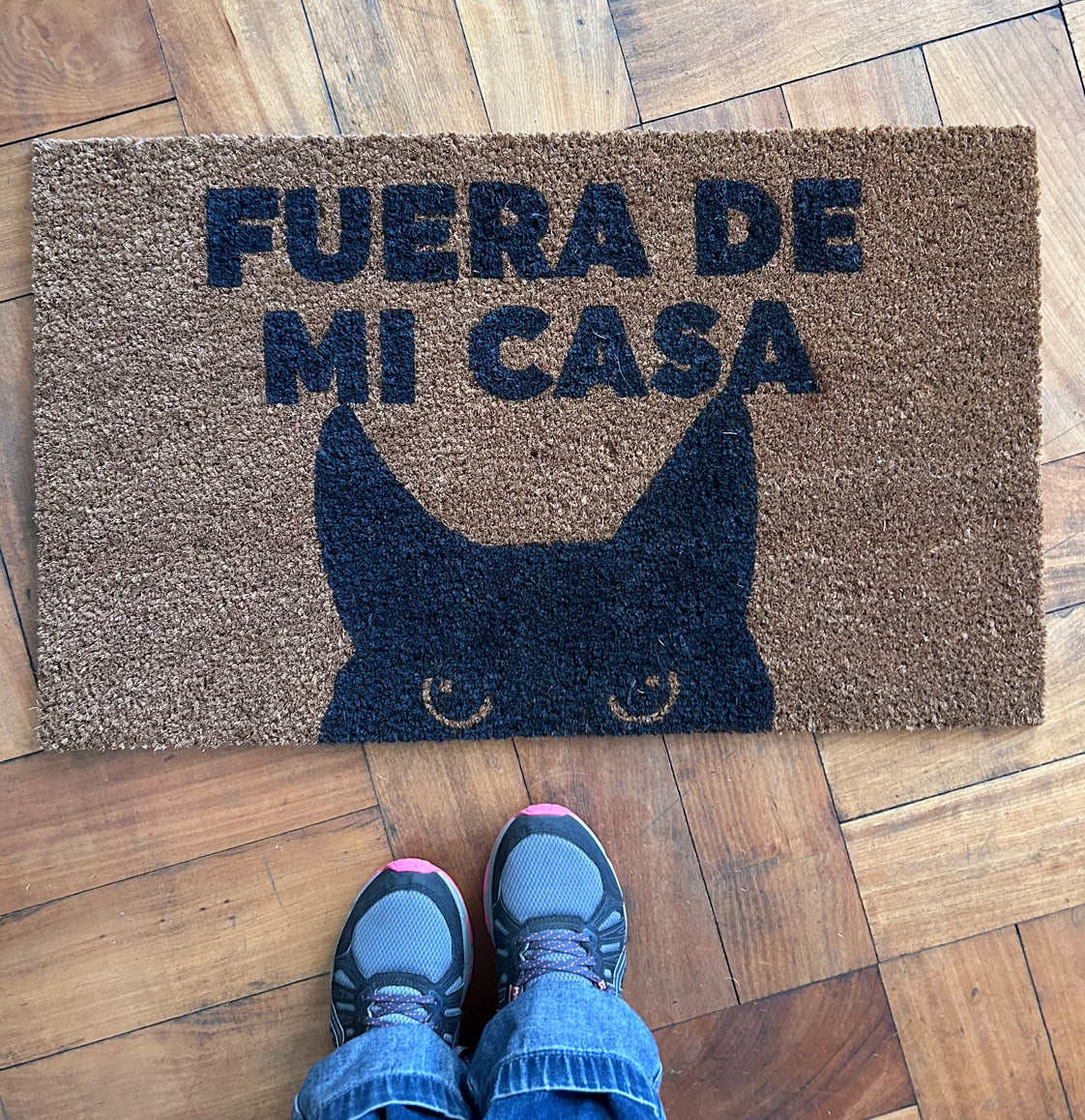 FUERA DE MI CASA - limpiapies GATO